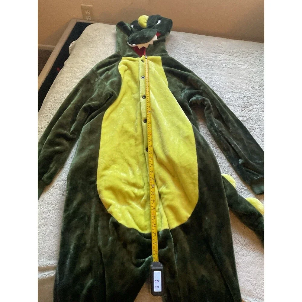 Silver Lilly Dinosaur GODZILLA Unionsuit Cosplay Halloween Costume Large